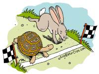 Tortoise and Hare Clip Art, Aesop's Fable thumbnail link