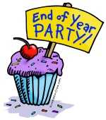 end of the year party clip art
