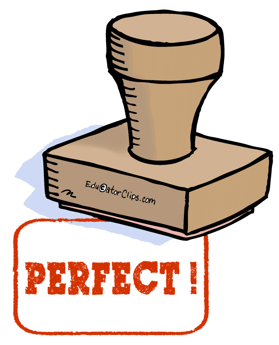 Perfect Rubber Stamp Clip Art