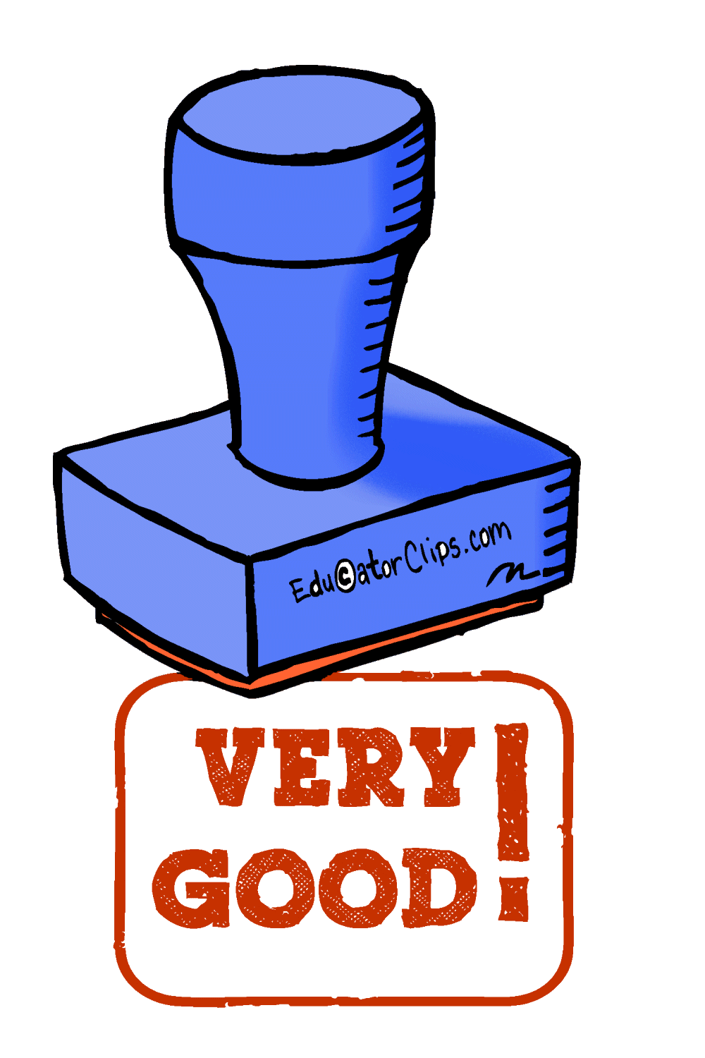 Very Good! Rubber Stamp Clip Art