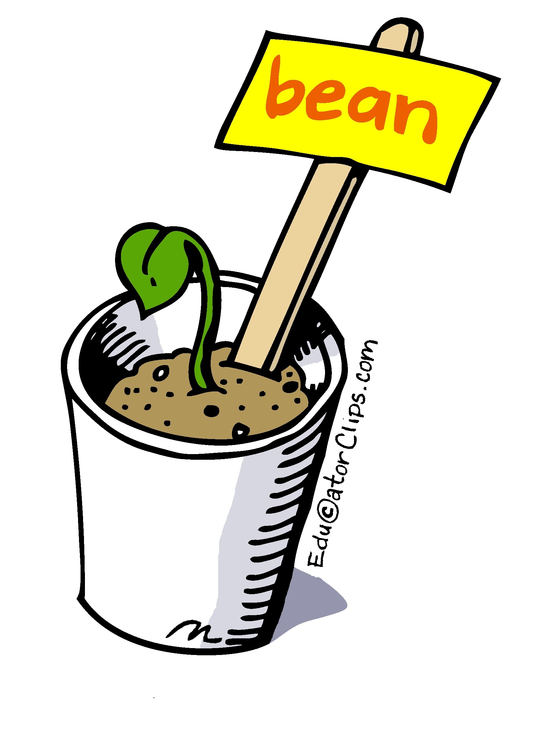 Bean Sprout Art by Mark A. Hicks - color version