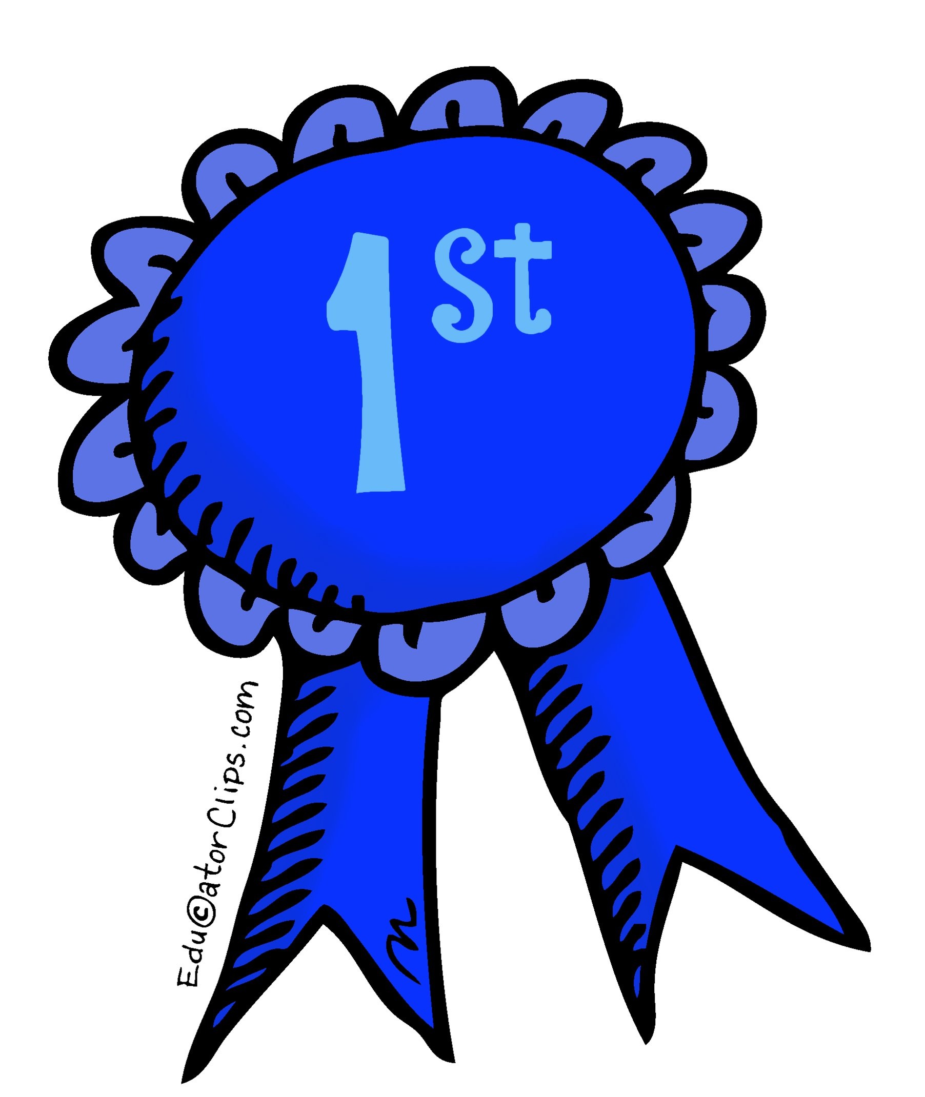 1st Place Blue Ribbon Clip Art