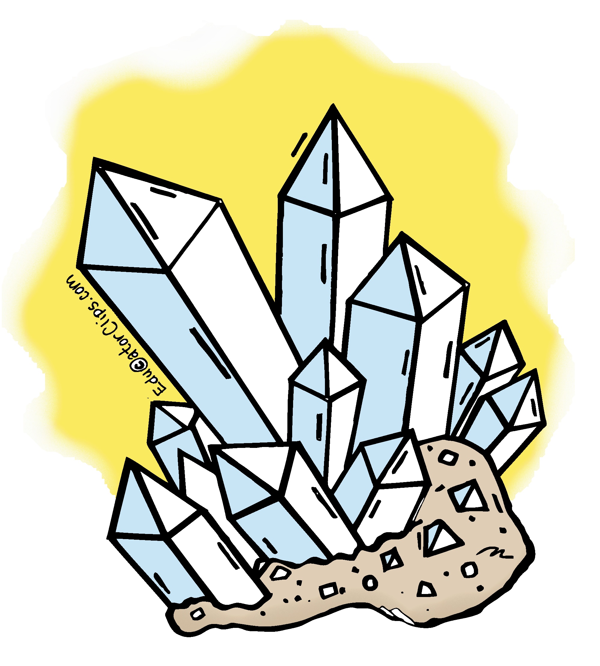 Crystals Clip Art,minerals,rocks