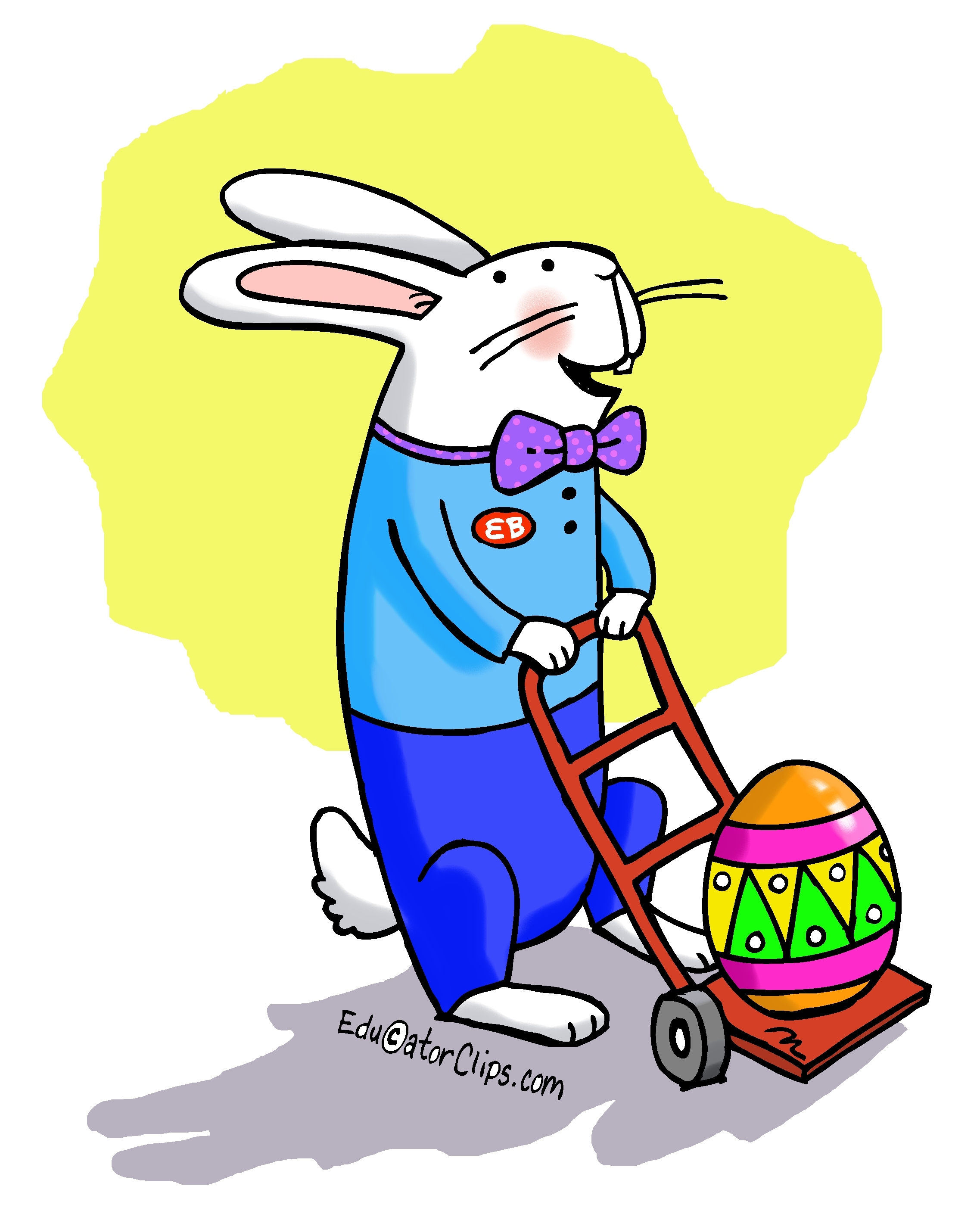 Easter Bunny Delivery Clip Art