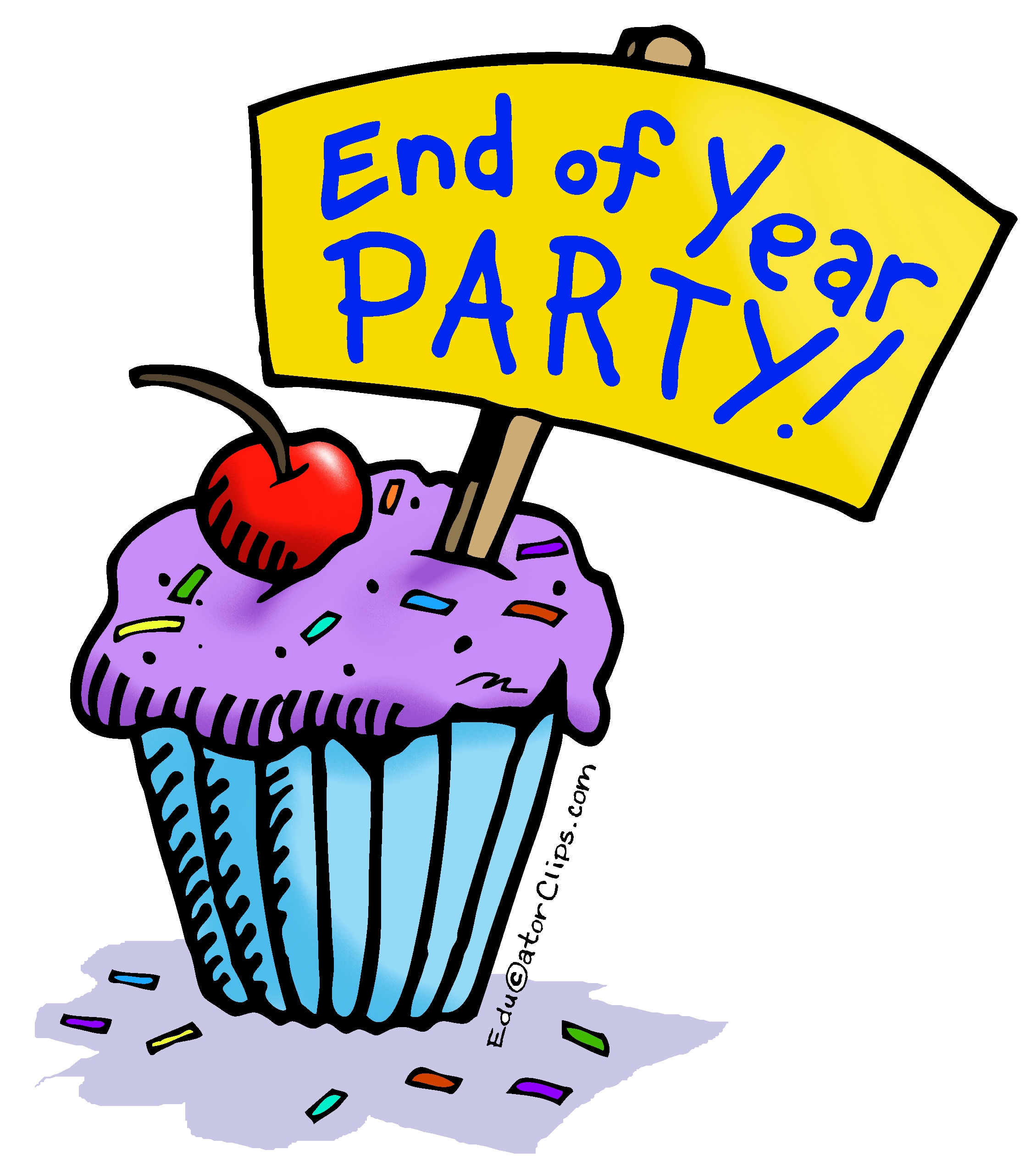 End of Year Party Clip Art