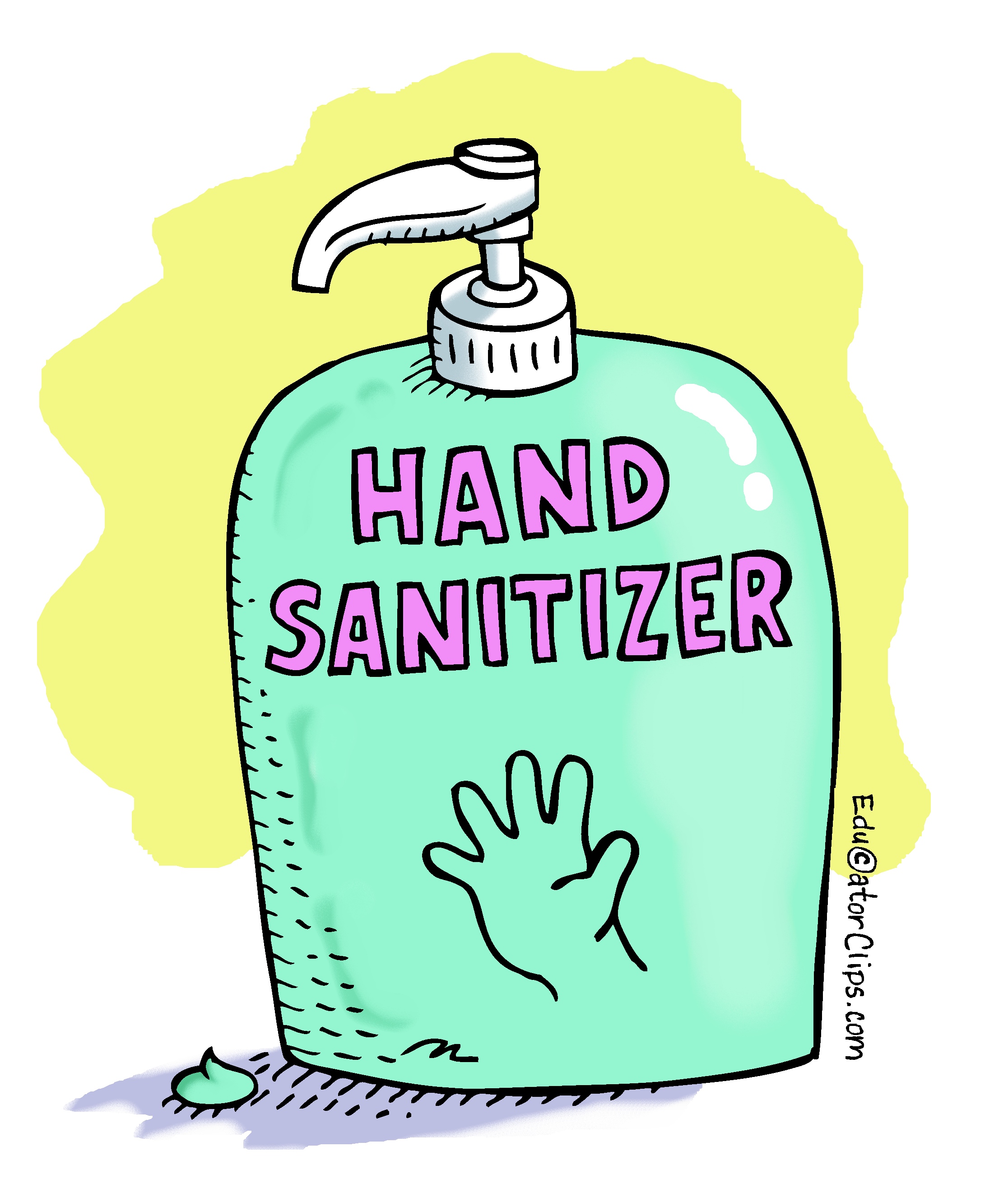 Hand Sanitizer Clipart