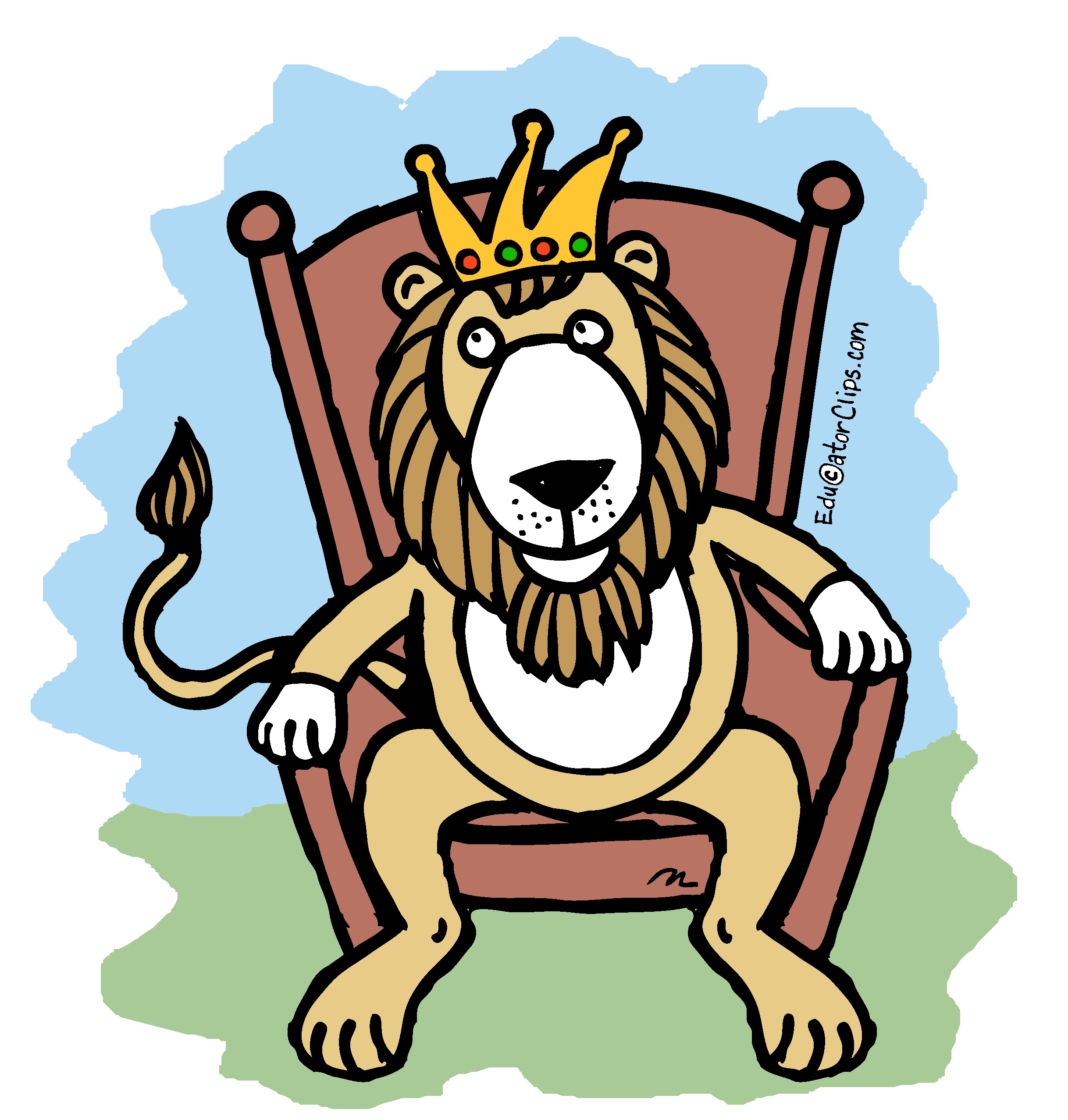 King Lion Clip Art -- lion king