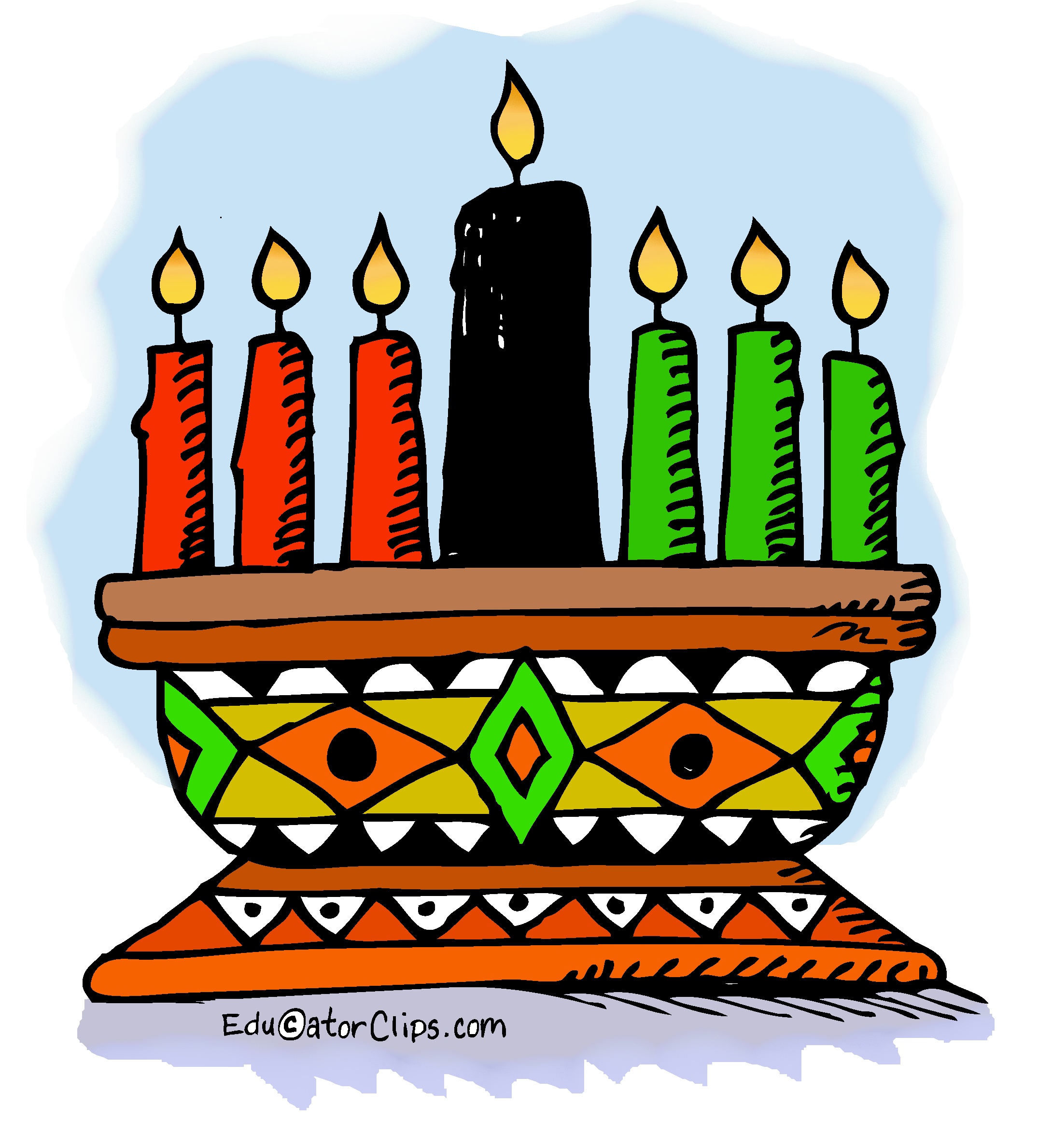 Kwanzaa Candles Clip Art, #kwanzaa,#teacherclipart