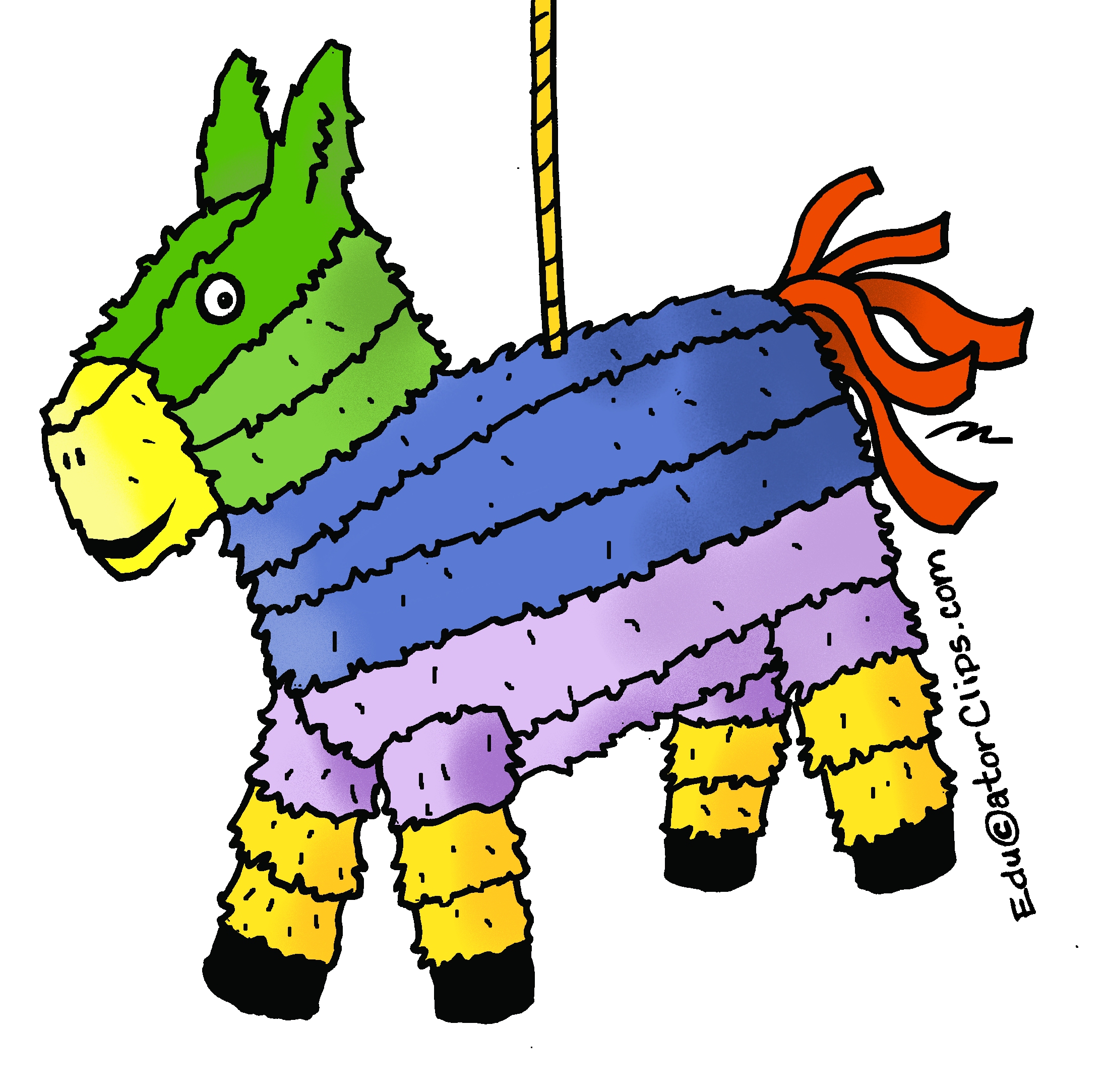 donkey pinata clip art
