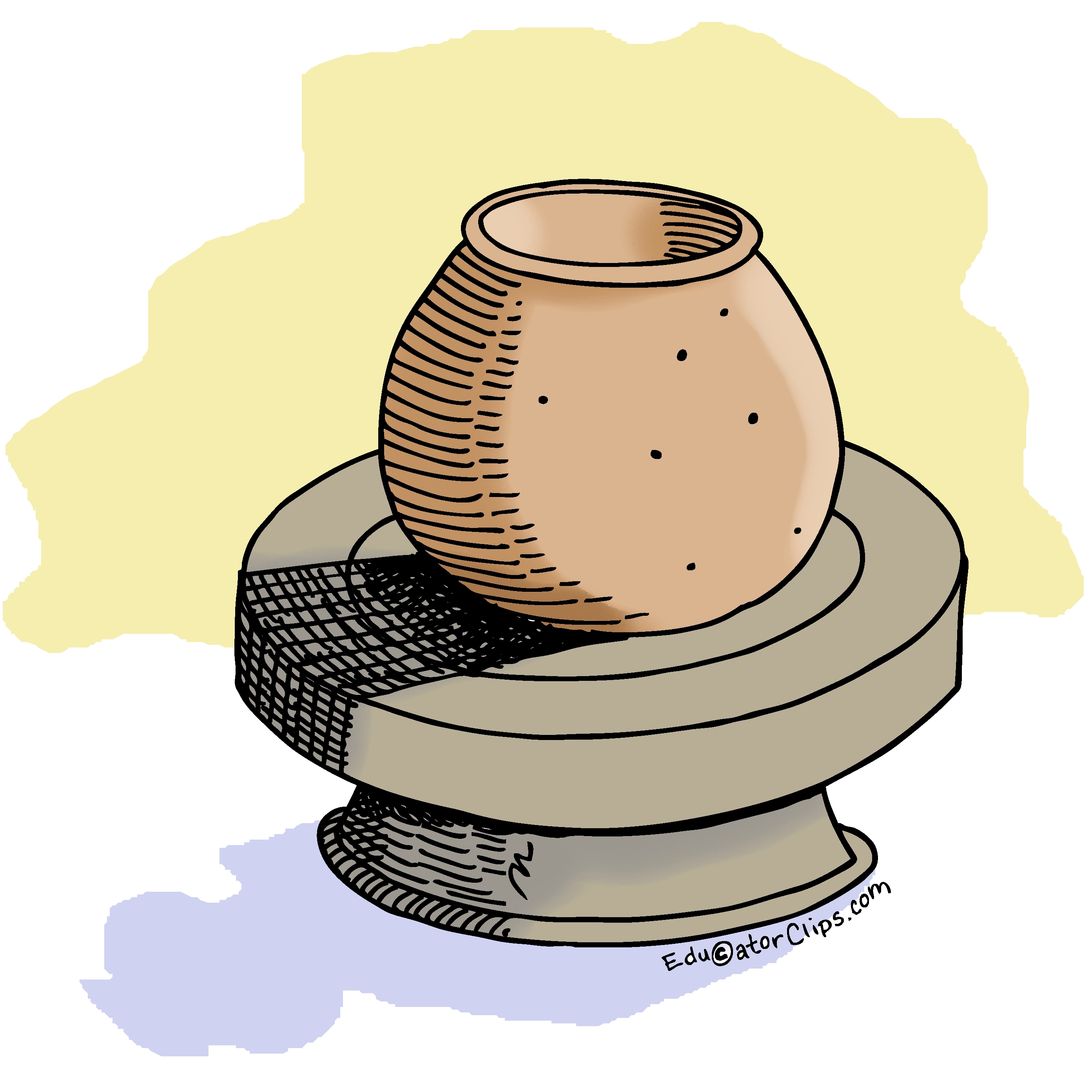 Pottery Wheel Clip Art