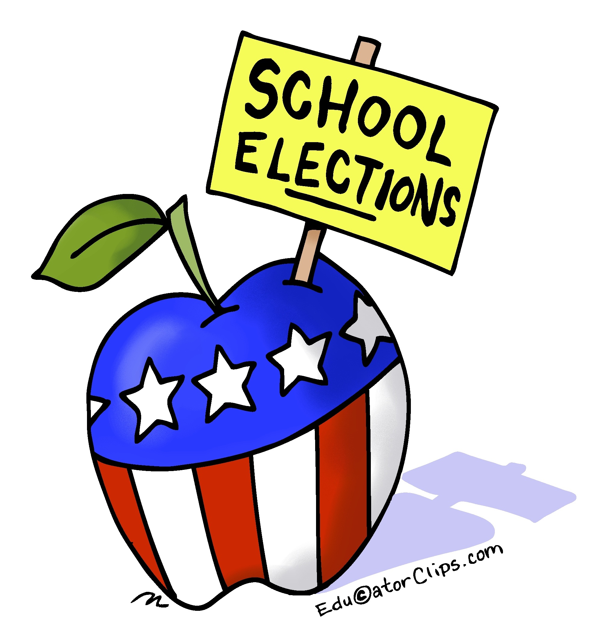 School Elections Sign Color 