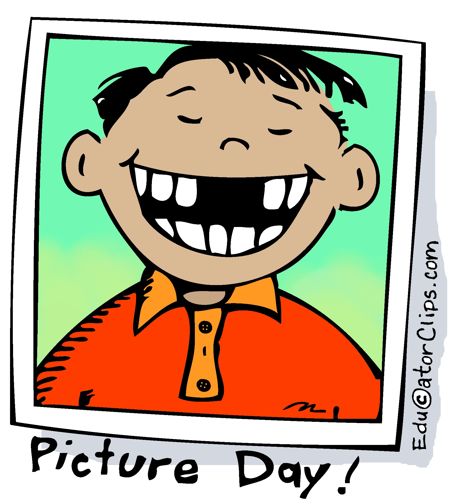 School Picture Day Boy Clip Art