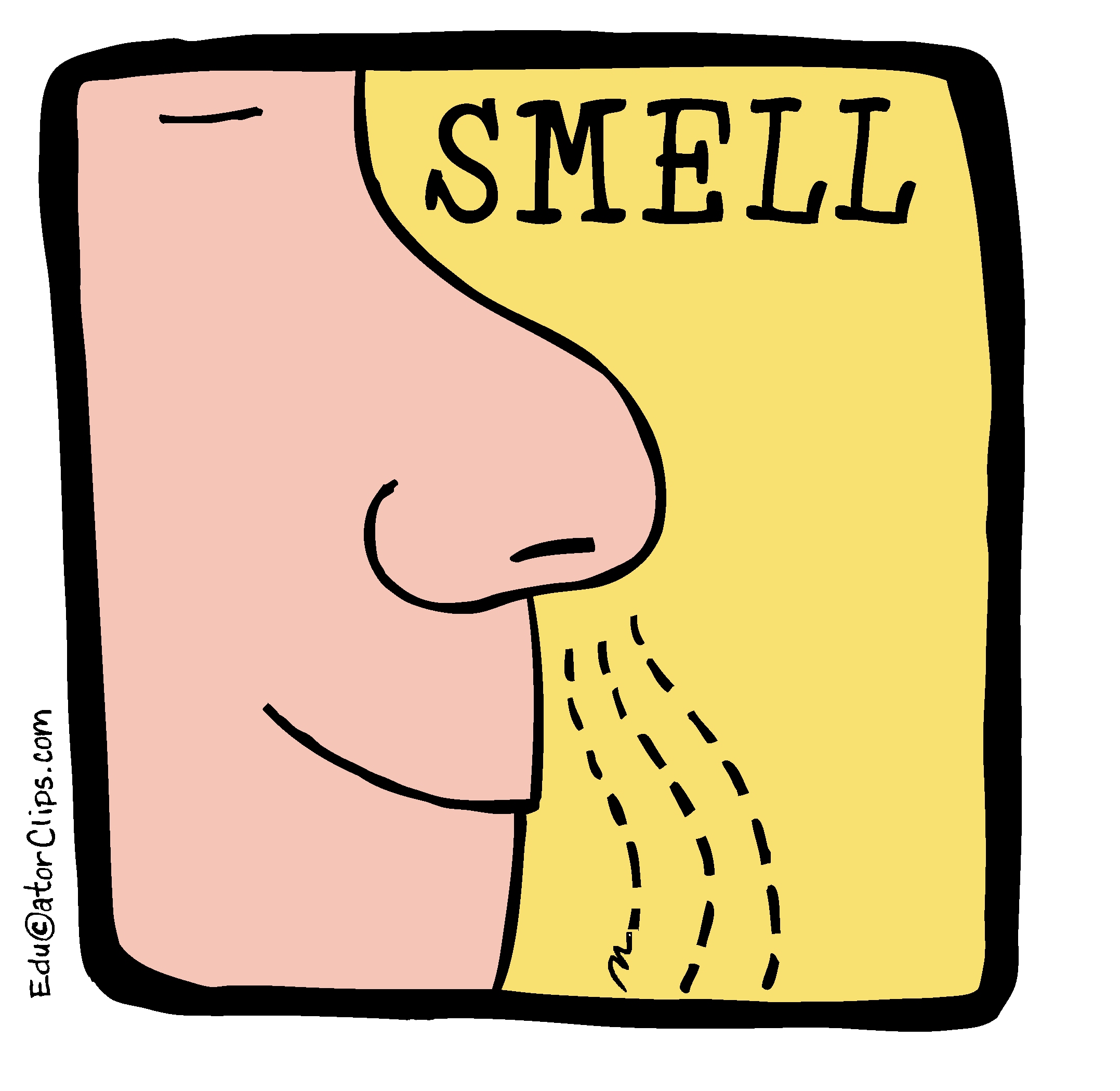 Smell Clip Art, 5 senses clip art