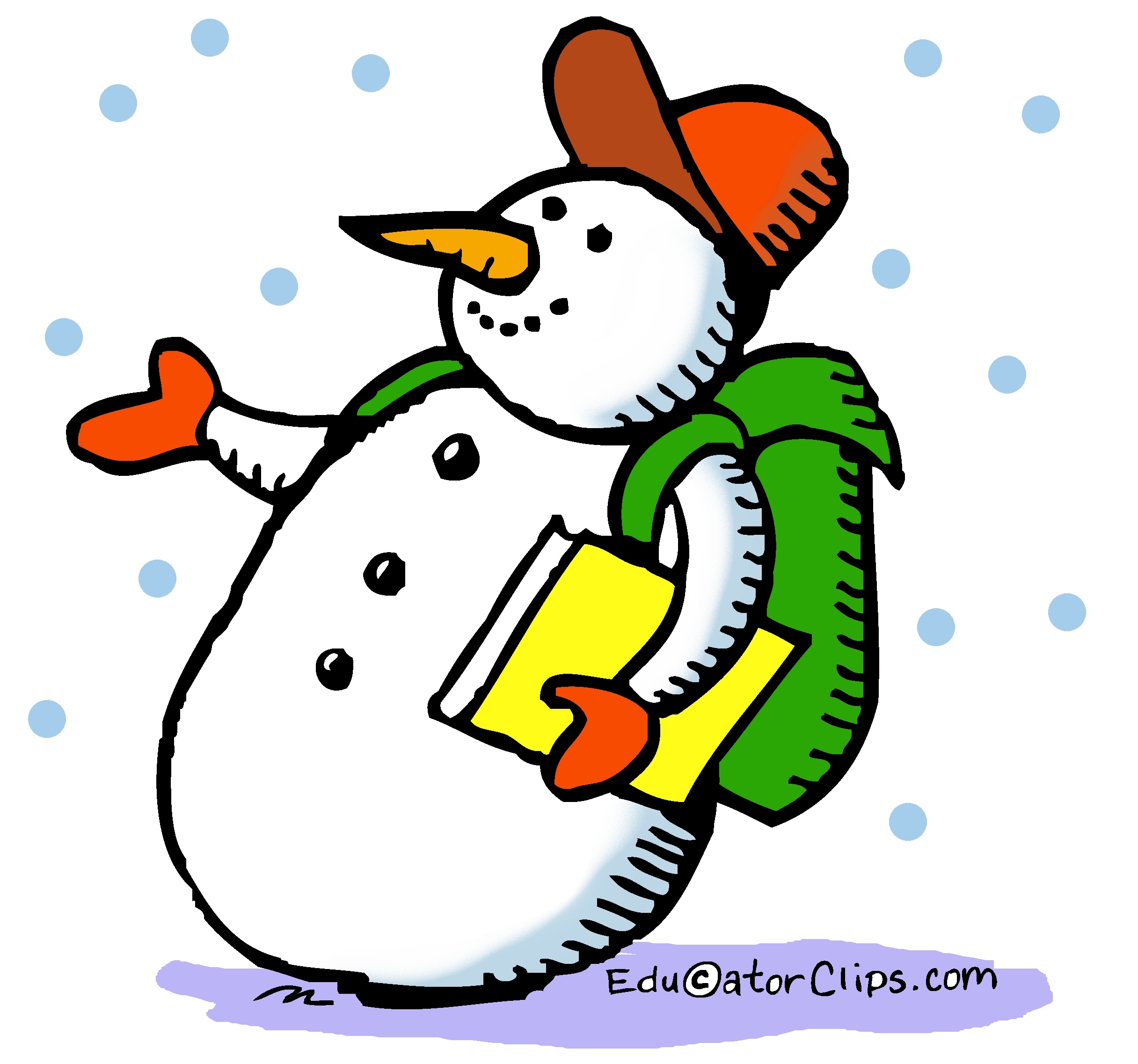 Snow Day Snowman Clip Art