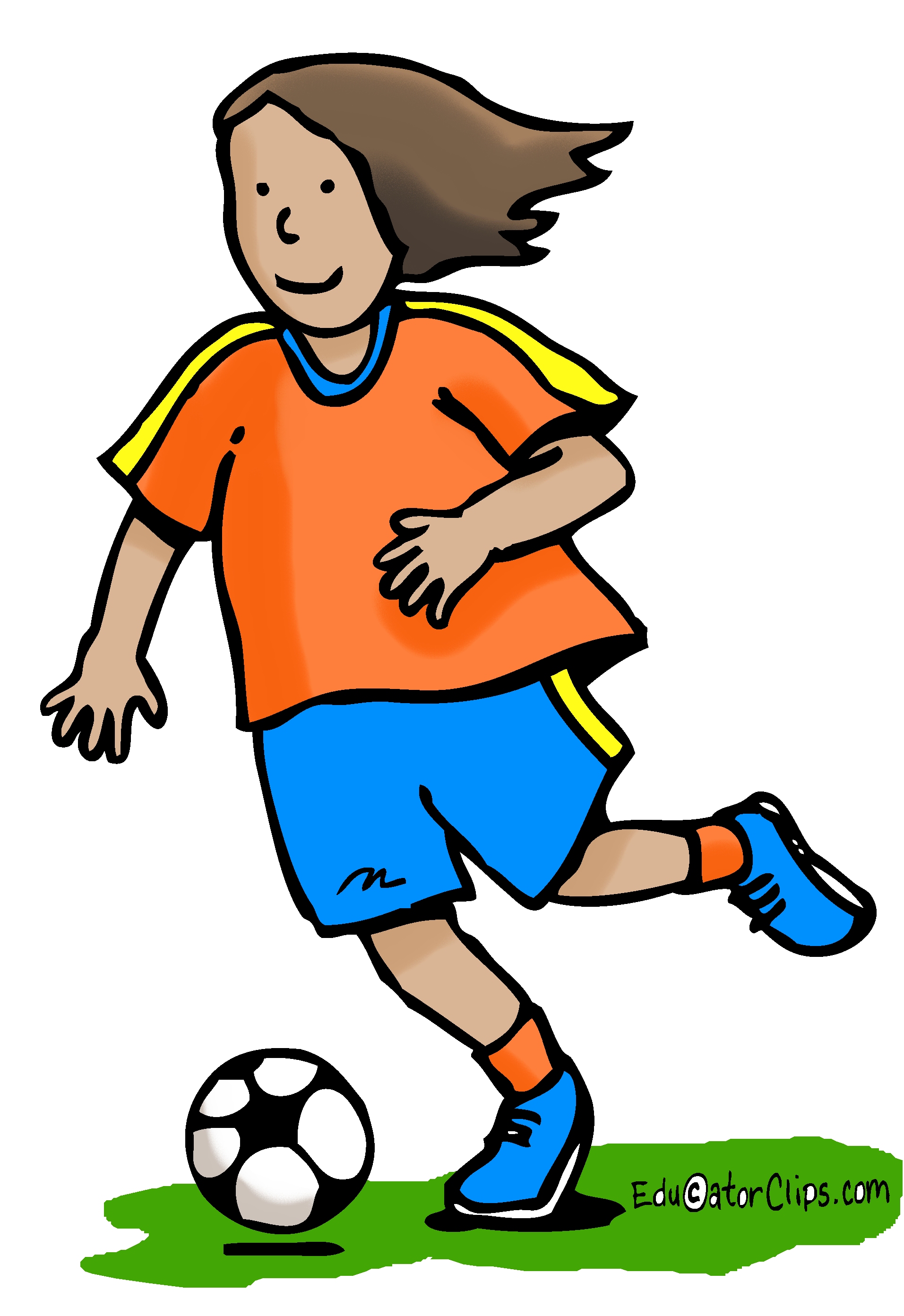 Soccer Girl Clip Art