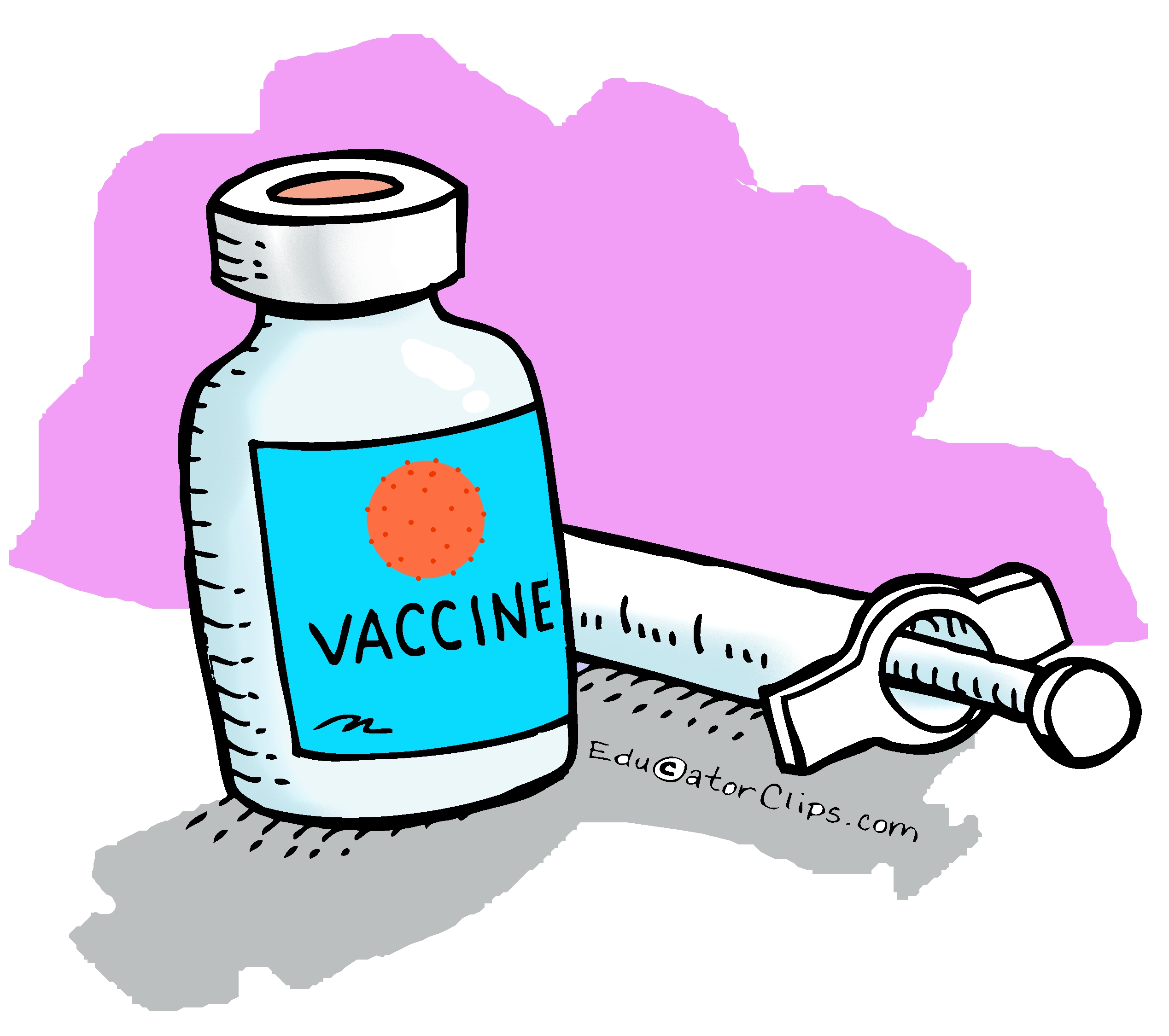 virus vaccine clip art, vaccination shot clip art,vax,health,illness prevention