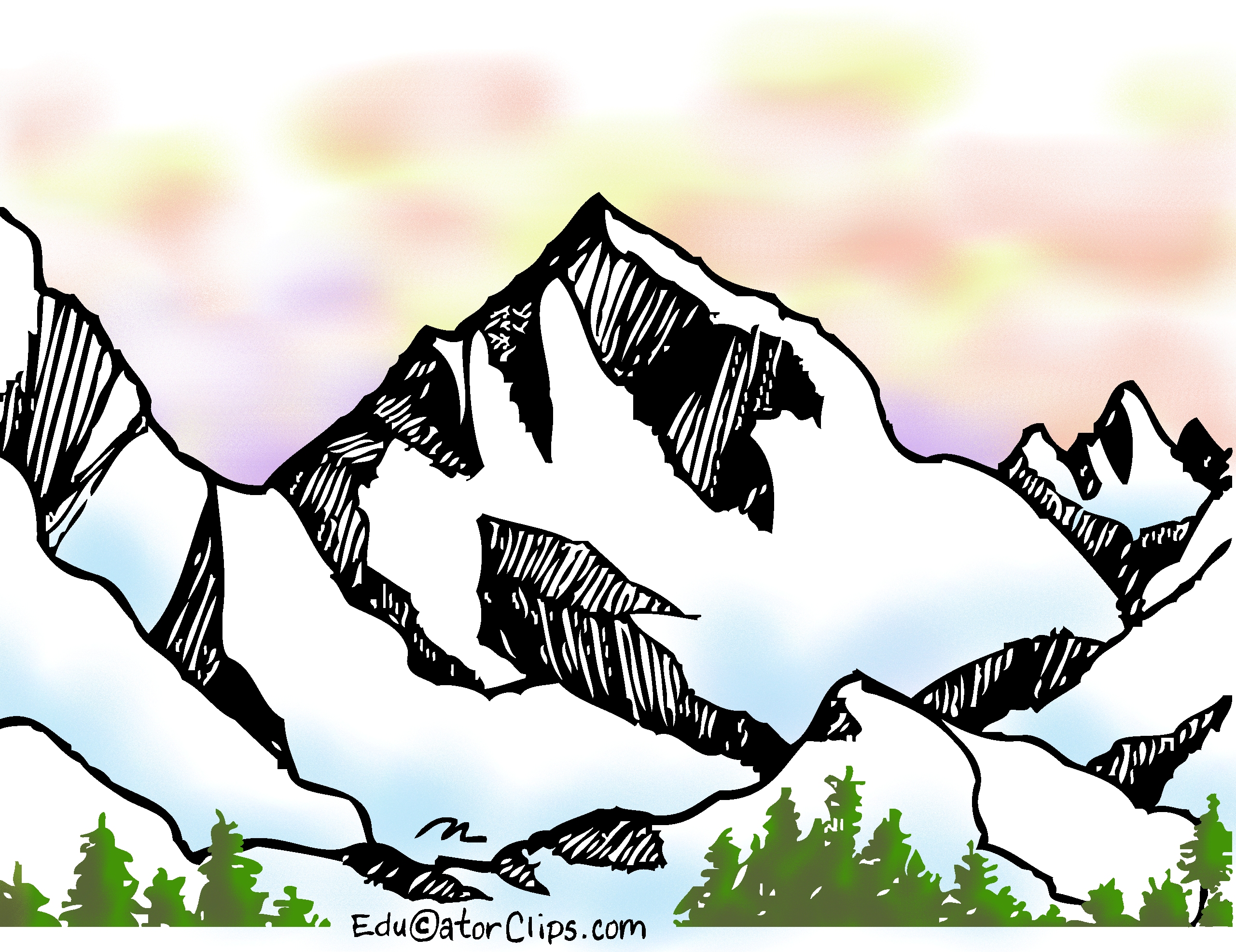 Mountains Clip Art