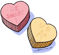 Valentine Heart Candy Clip Art Page Link